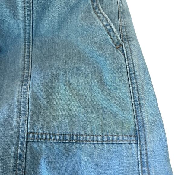 Hudson Wide Leg Baggy Jeans Denim SIZE 29 Light Wash Tie Waist  Linen $245 - Picture 11 of 11